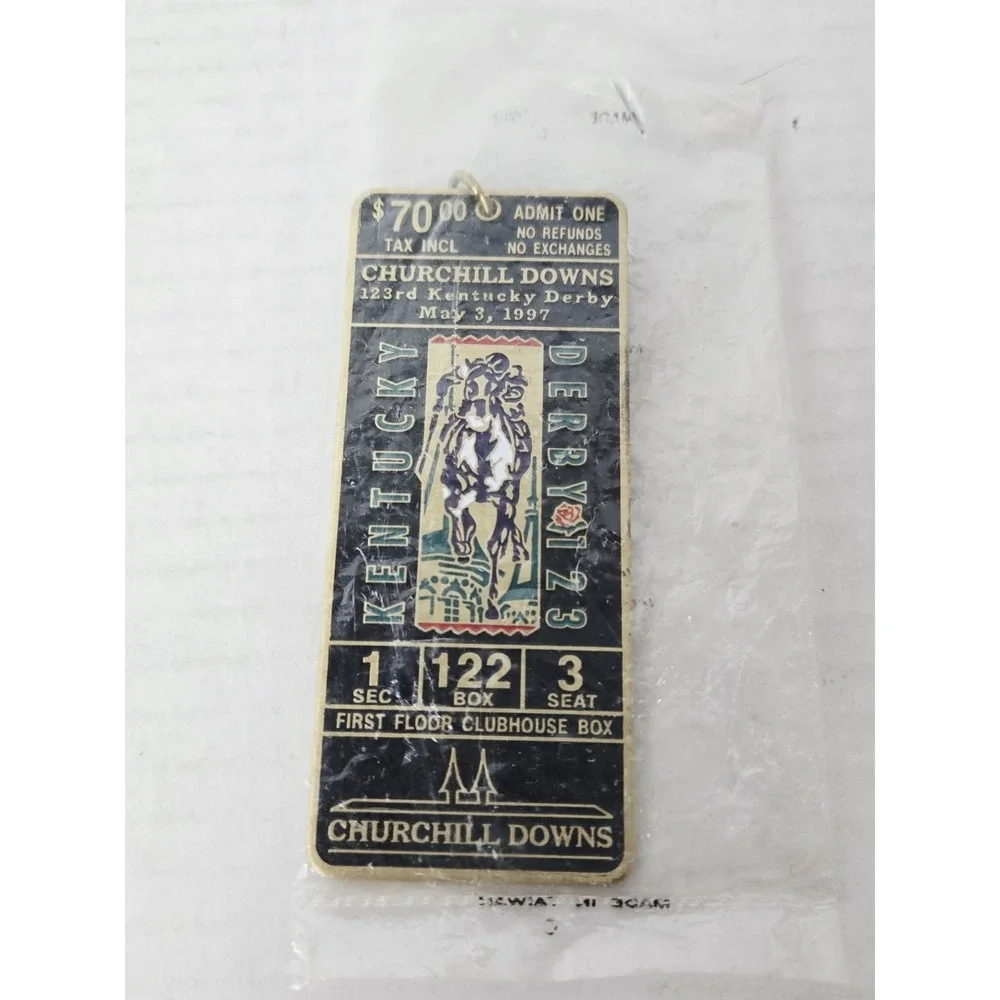 Churchill Downs Kentucky Racehorse‎ 1997 Derby keychain